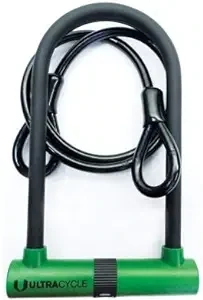 Ultracycle - U-Lock &amp; Cable Model 1471, 4.25&#39;&#39;x11&#39;&#39; w/10mm 4&#39; Cable