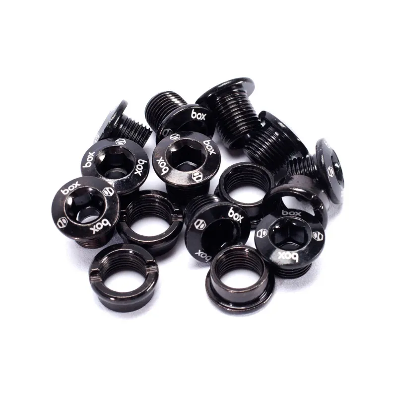 Box - CR-MO Chainring Bolts 15 count, Black