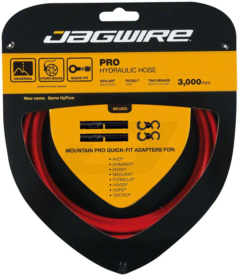 Jagwire Pro - Hydraulic Disc Brake Hose Kit 3000mm, Color: Red