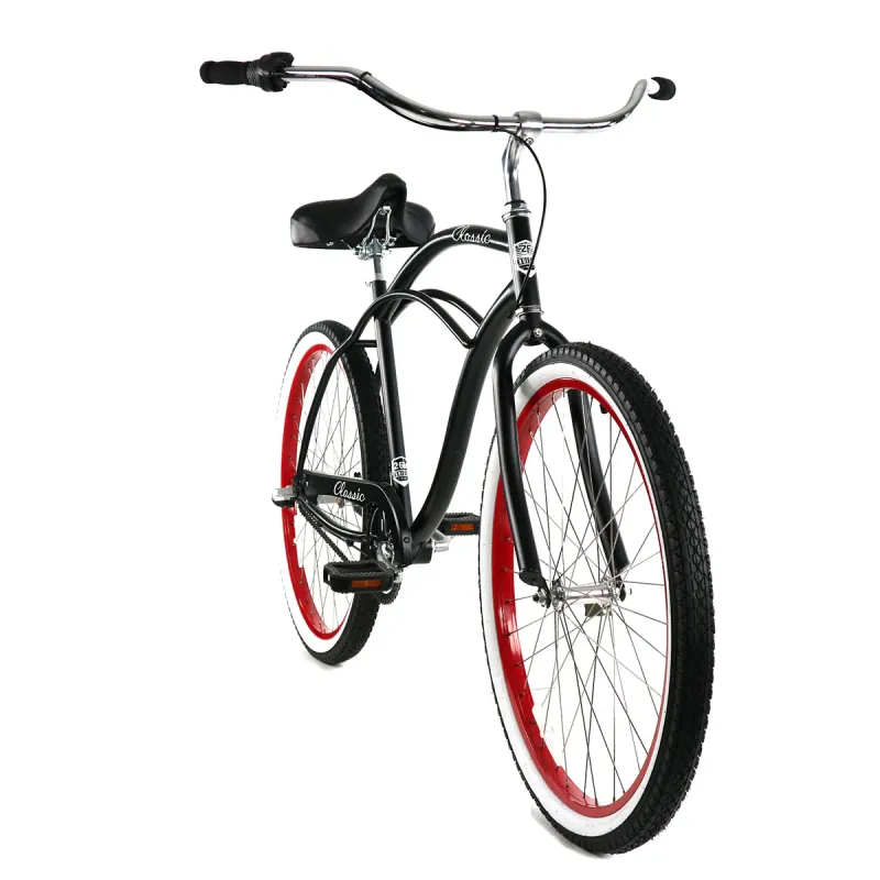 Golden Cycles - Classic Men - 3spd - Black Red