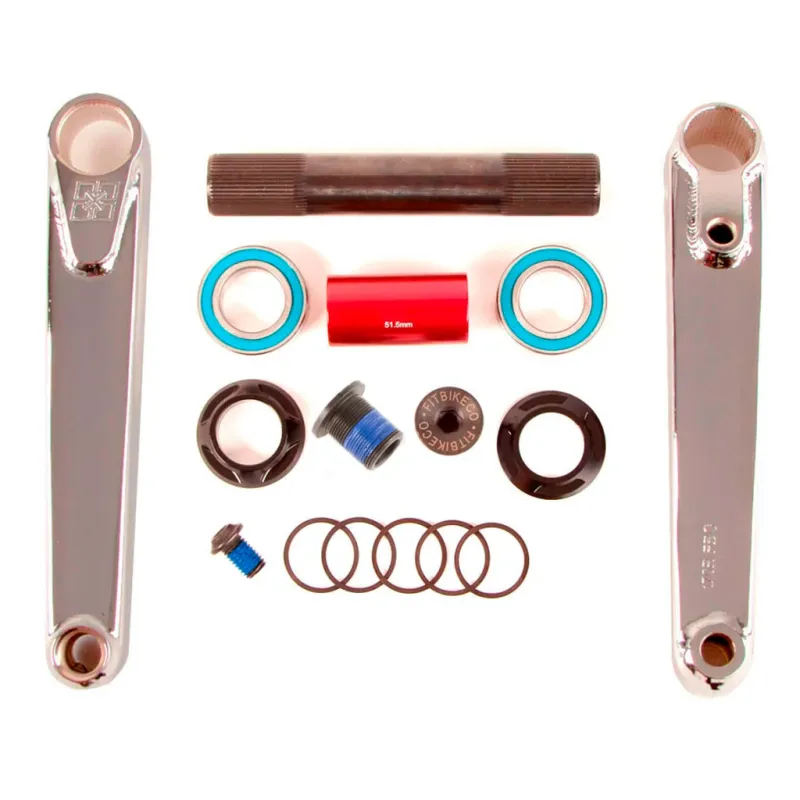 Chrome - FIT - Blunt Cranks w/bottom bracket