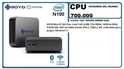 SOYO Mini PC M2 Plus, Intel 12th N100