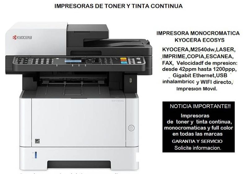 IMPRESORA MONOCROMÁTICA KYOCERA
