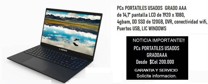 PC portátil usado AAA 14"