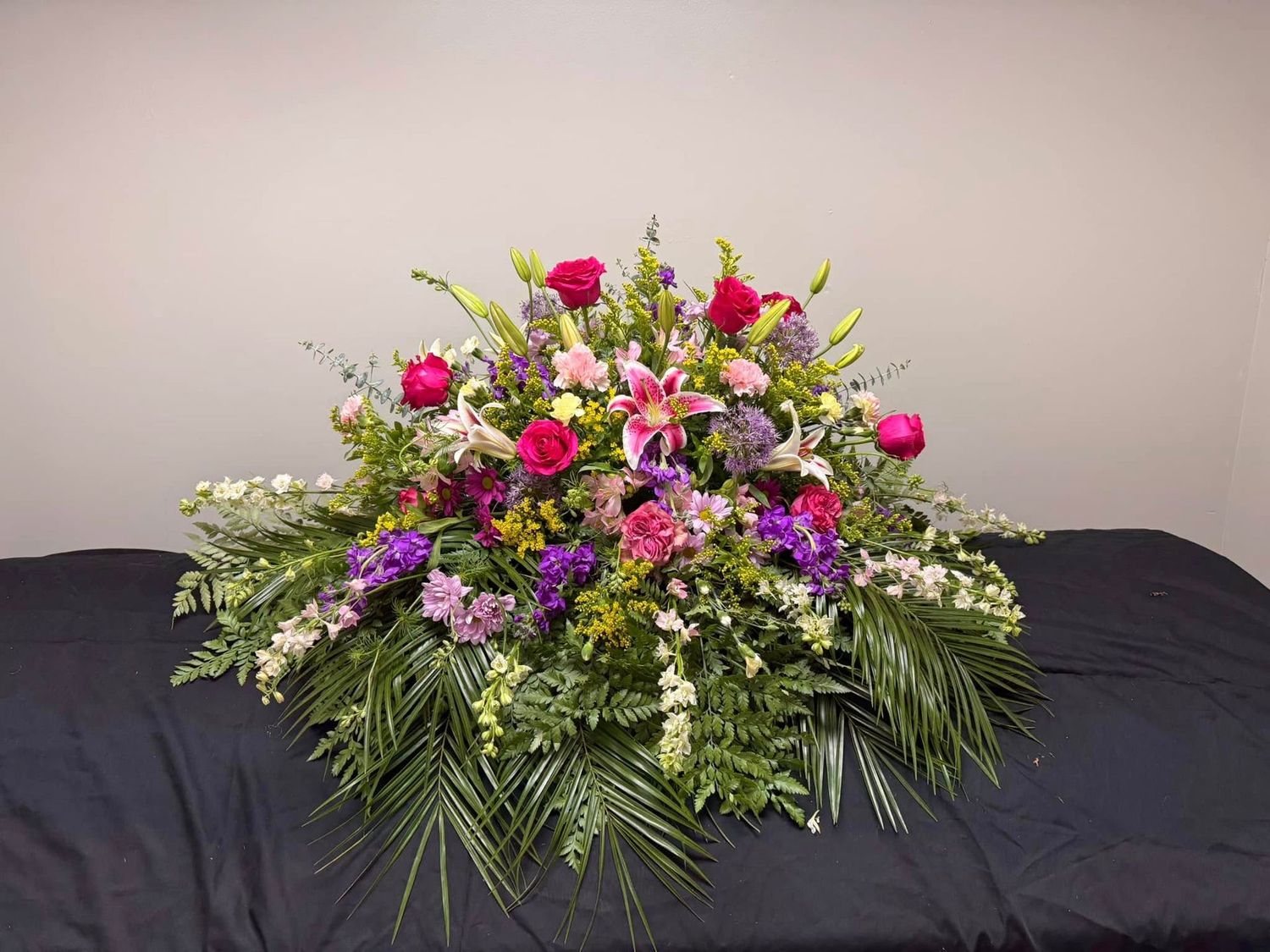 Spring Themed Casket Spray