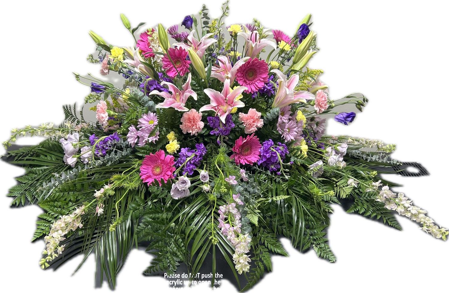 Bright Colored Casket Spray