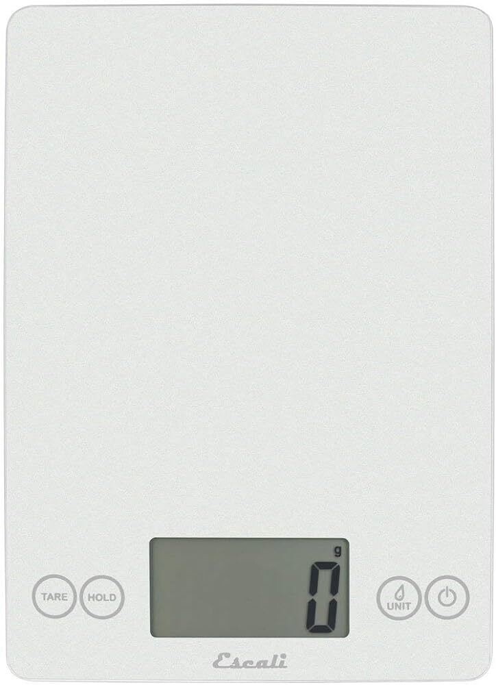 Balance digitale en verre 15Lb-7Kg - Blanc givré - Escali
