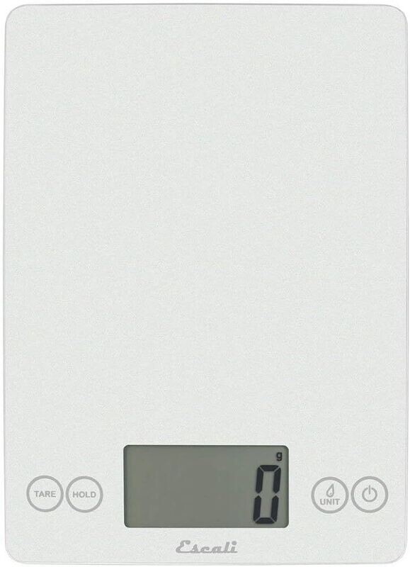 Balance digitale en verre 15Lb-7Kg - Blanc givré - Escali