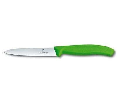 Couteau droit nylon vert - 10 cm 4&quot; - Victorinox