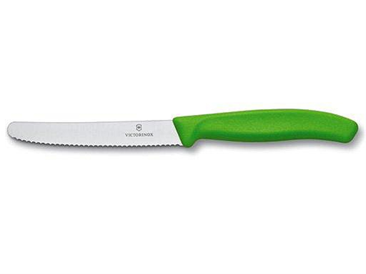 Couteau vert - lame dentelée - UTILITY 11CM - Victorinox