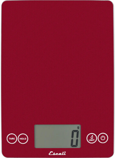 Balance digitale en verre 15Lb - 7Kg - Rouge (Rio Red Rock) - Escali