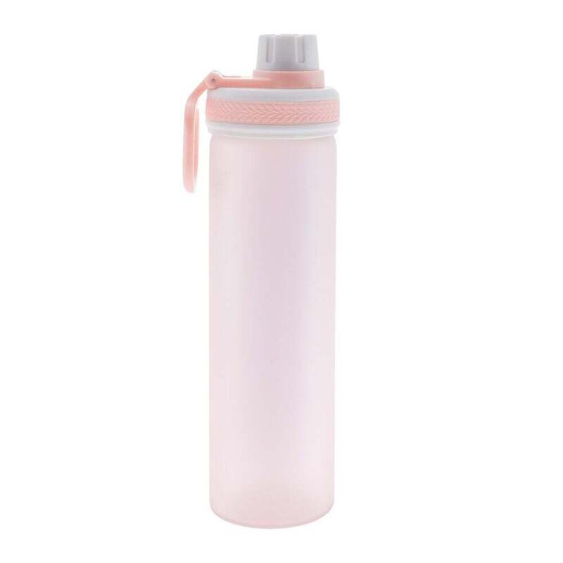 Bouteille d&#39;eau - Vitre, recouverte silicone - Rose Blush - PuroAqua Cuisivin