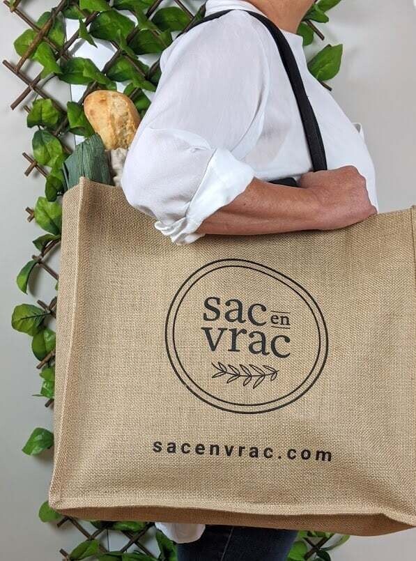 Sac d&#39;épicerie O Naturel - Jute - Sac en vrac