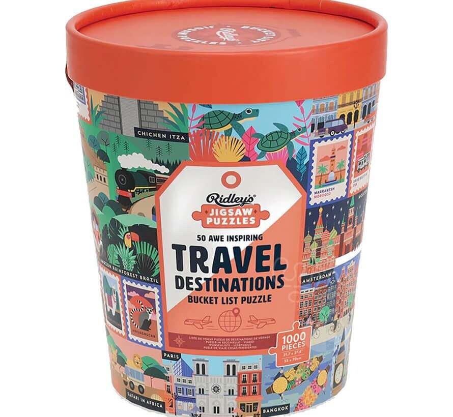 Casse-tête 1000 morceaux - 50 destinations de voyage