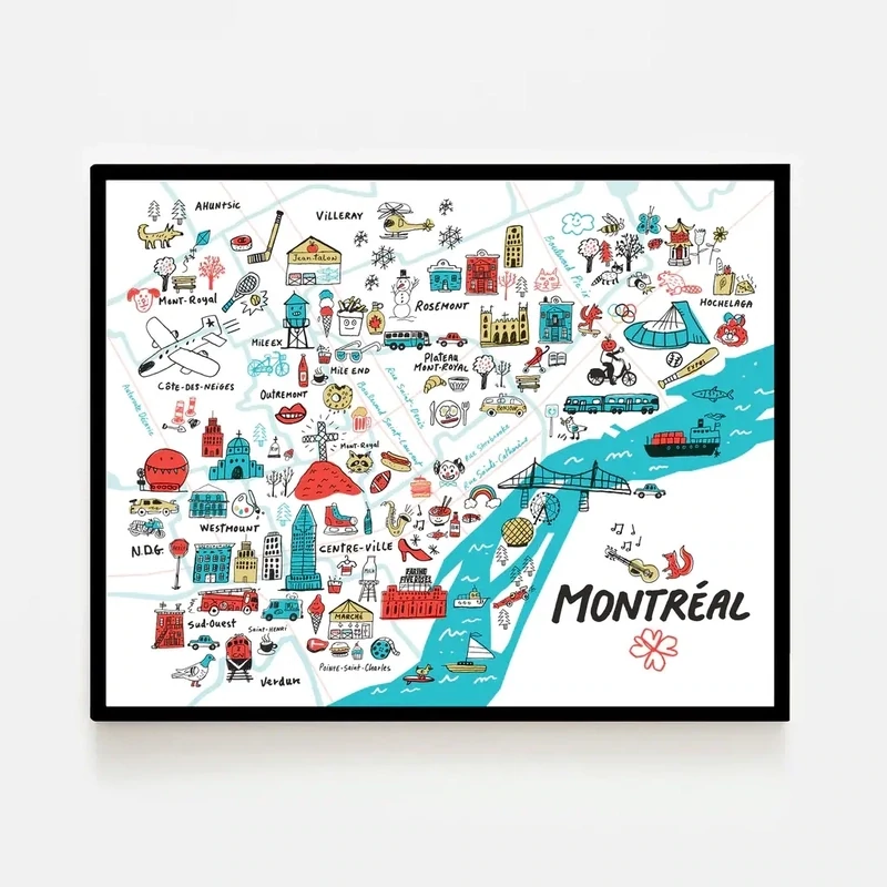 Top Montréal - 11&#39;&#39; x 14&#39;&#39; - Francis Léveillé - Paperole