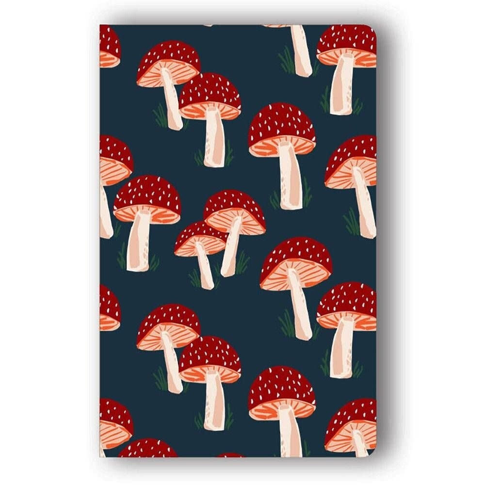 Cahier ligné - 5,25&#39;&#39; x 8,25&#39;&#39; motif champignons - Denik