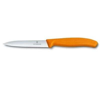 Couteau dentelé orange -10 cm 4&quot; - Victorinox