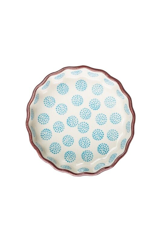 Plat à tartelette motif rétro - 11 cm - Tranquillo