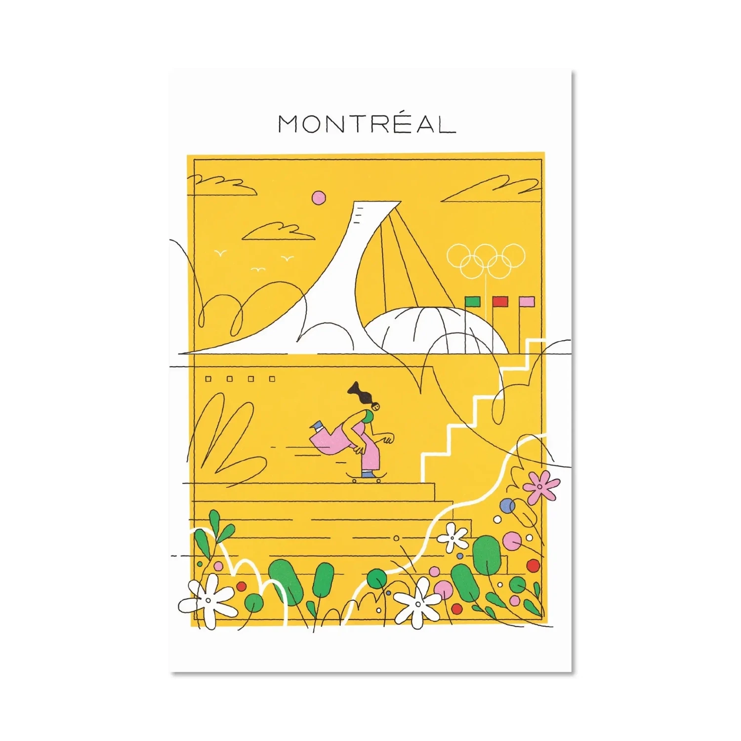 Carte postale Stade Olympique - Justyna Stasik - Paperole