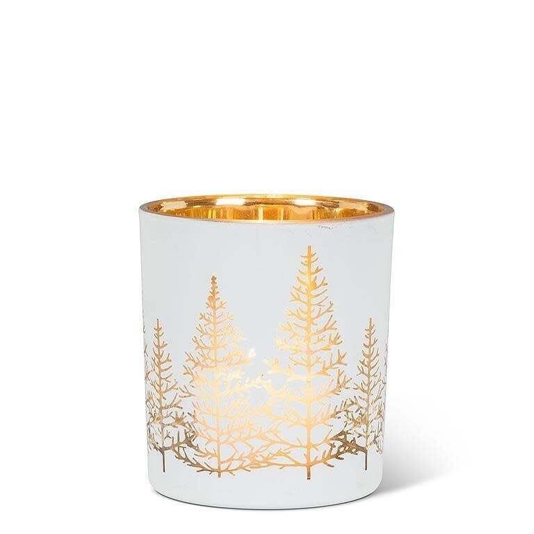 Porte chandelier blanc - motif sapins - Abbott