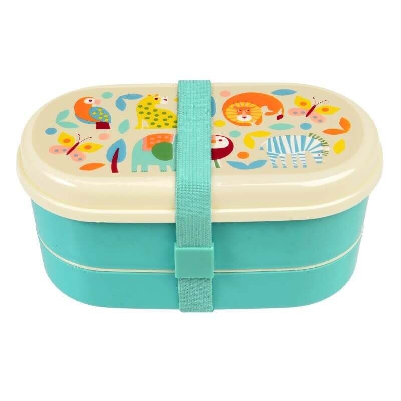 Boîte bento - motif animaux sauvages