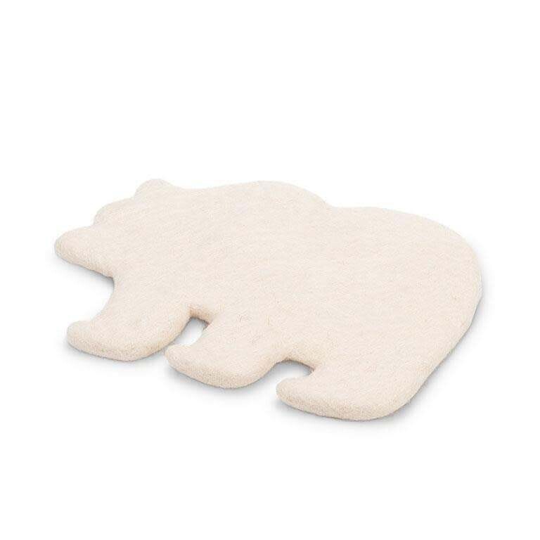 Sous-plat en laine ours polaire - Abbott