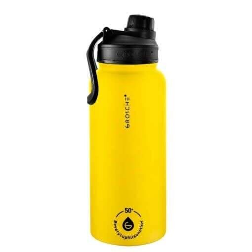Bouteille isolée jaune avec infuseur - 946 ml -GROSCHE  Chicago Steel