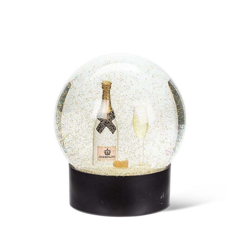 Boule à neige - champagne et flûte - Abbott