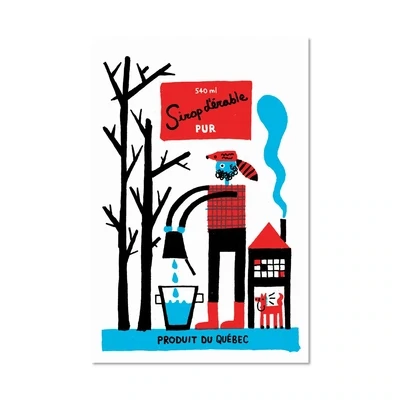 Carte postale - Sirop d&#39;érable - Benoit Tardif - Paperole