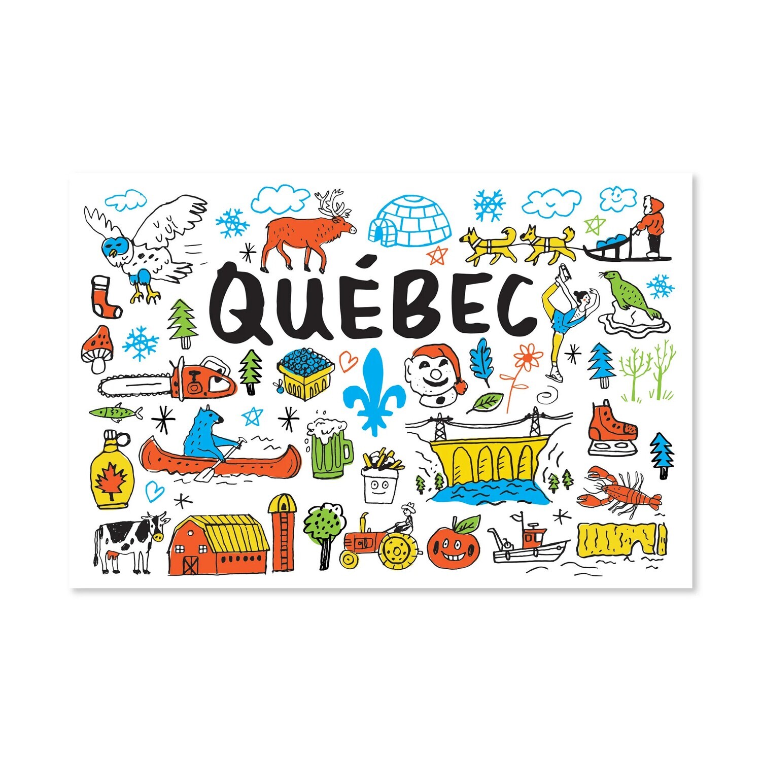 Carte postale - Top Québec - Francis Léveillée - Paperole