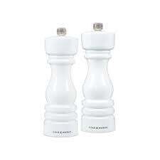 Salière &amp; poivrière London - Blanc lustré - Coffret - Cole &amp; Mason