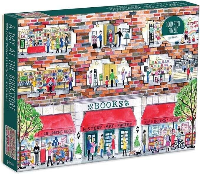 Casse-tête 1000  morceaux - Une journée à la librairie - Michael Storrings