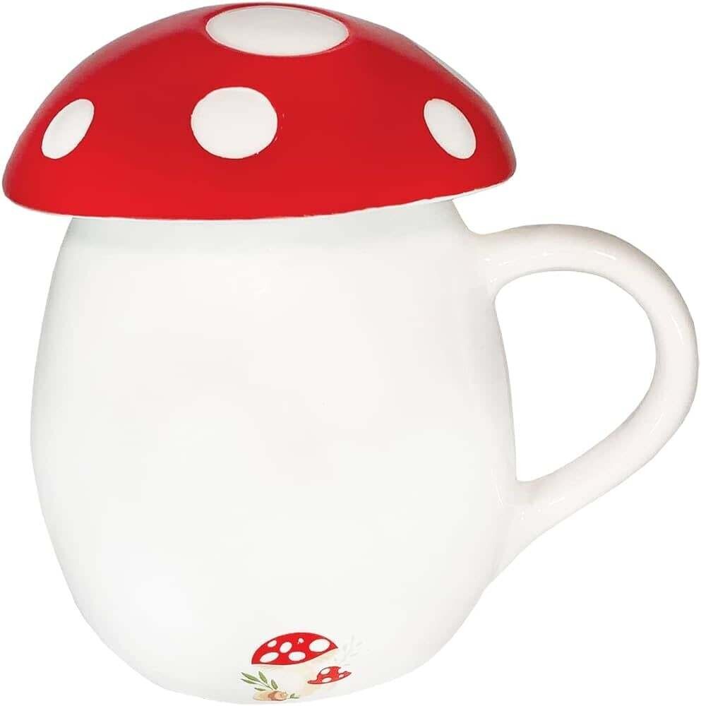 Tasse avec couvercle - Champignon - 12oz