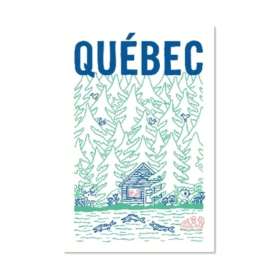 Carte postale - Cabane au Québec - Benoit Tardif - Paperole