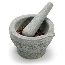 Mini mortier en granite avec pilon - Zen
