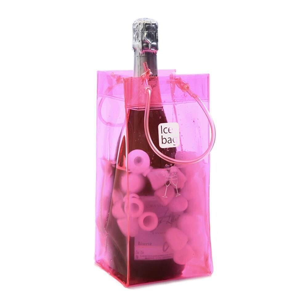 Sac à glace réutilisable pour bouteilles - Rose - Cuisivin