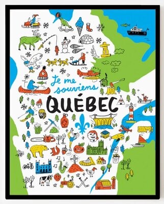 Affiche - Top Québec 11x14 - Francis Léveillée - Paperole