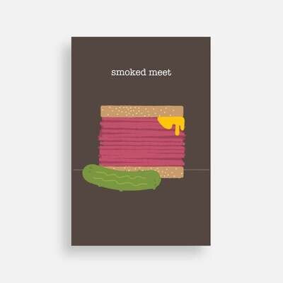 Carte postale Smoked Meat 4 x 6
