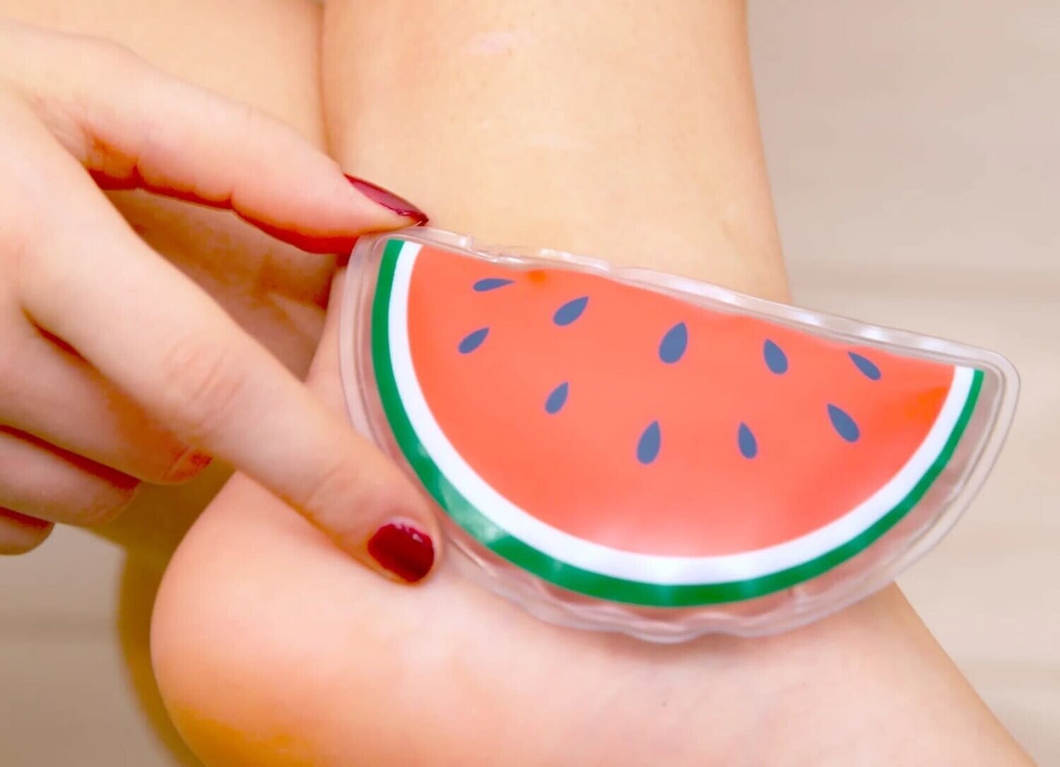 Coussin chaud ou froid réutilisable - Melon d&#39;eau - Kikkerland