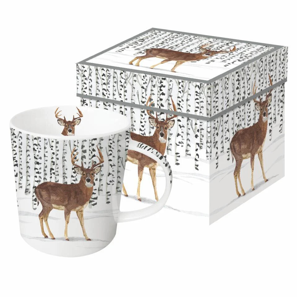 Tasse - Cerf en hiver - ppd