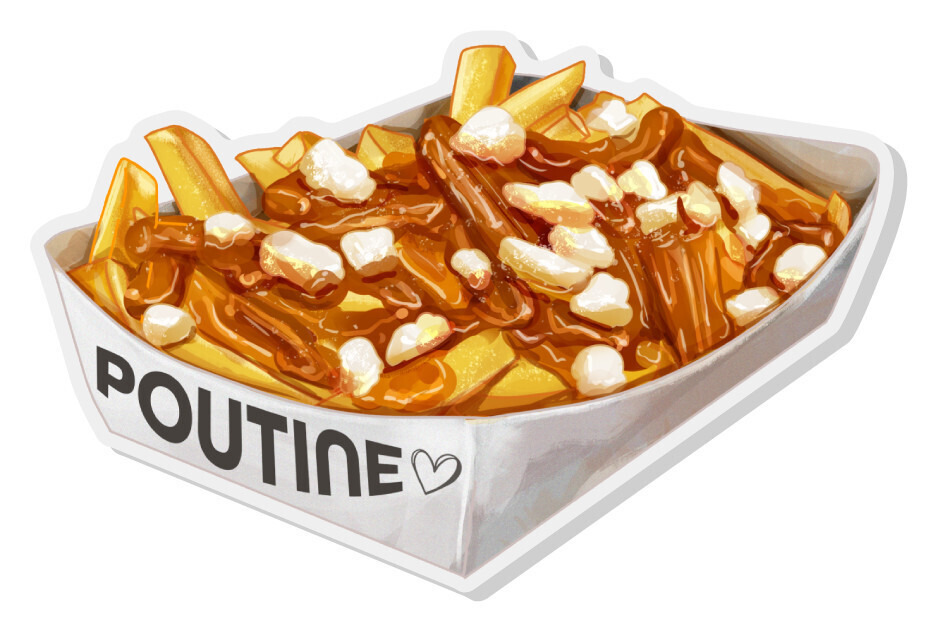 Épingle acrylique Poutine LB