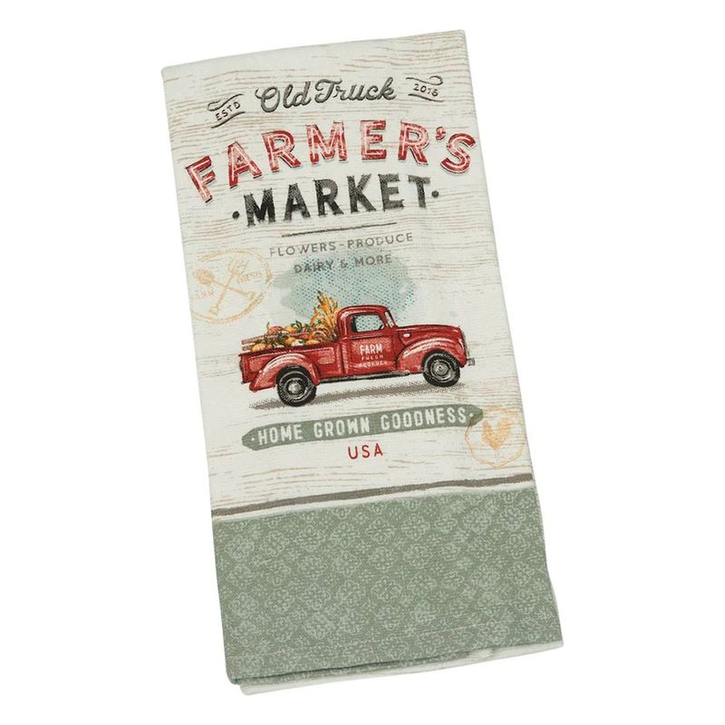Serviette à usage double &quot;Farmer&#39;s Market Truck&quot; - Kay Dee Designs