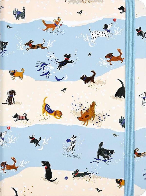 Cahier de notes (grand) 160 pages  &quot;Playful pups&quot; - Peter Pauper Press