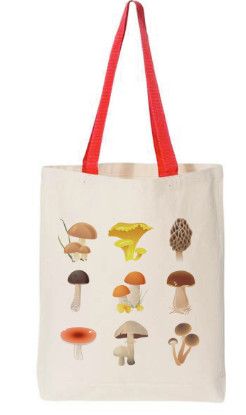 Sac tote réutilisable &quot;Champignons&quot; - LB