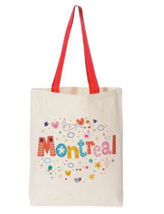 Sac tote réutilisable &quot;Montréal illustré&quot; - LB