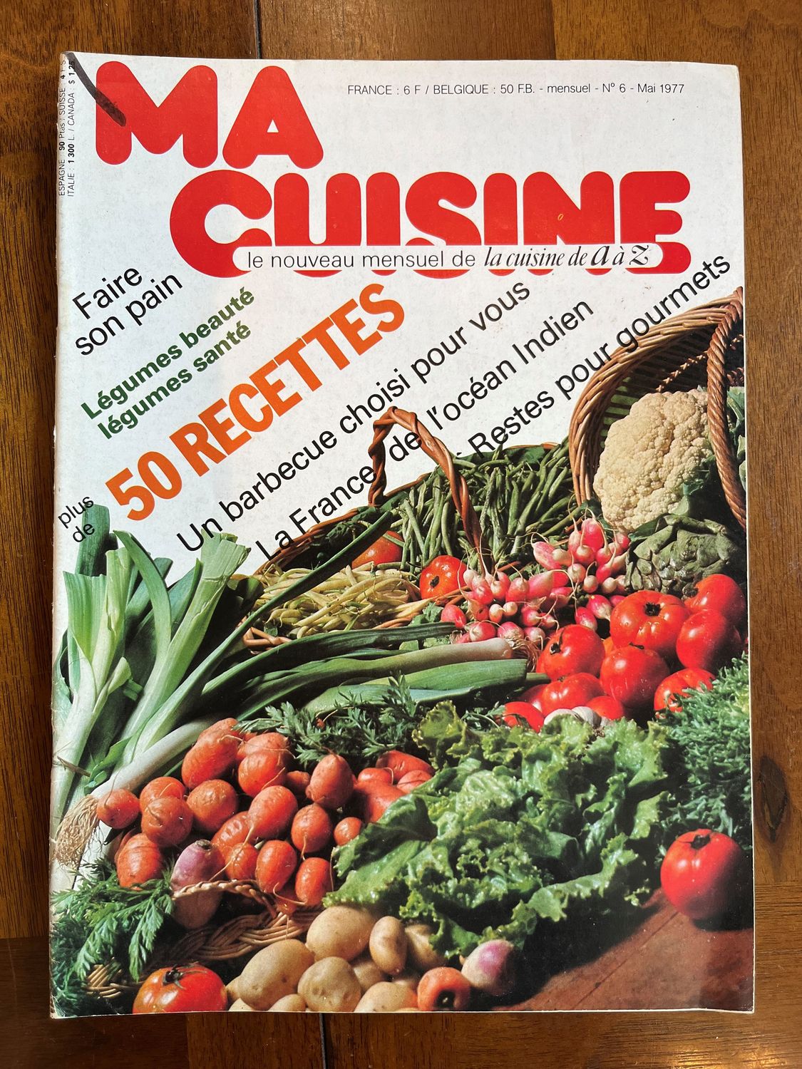 Livre d&#39;occasion - Ma cuisine N.6 - Mai 1977
