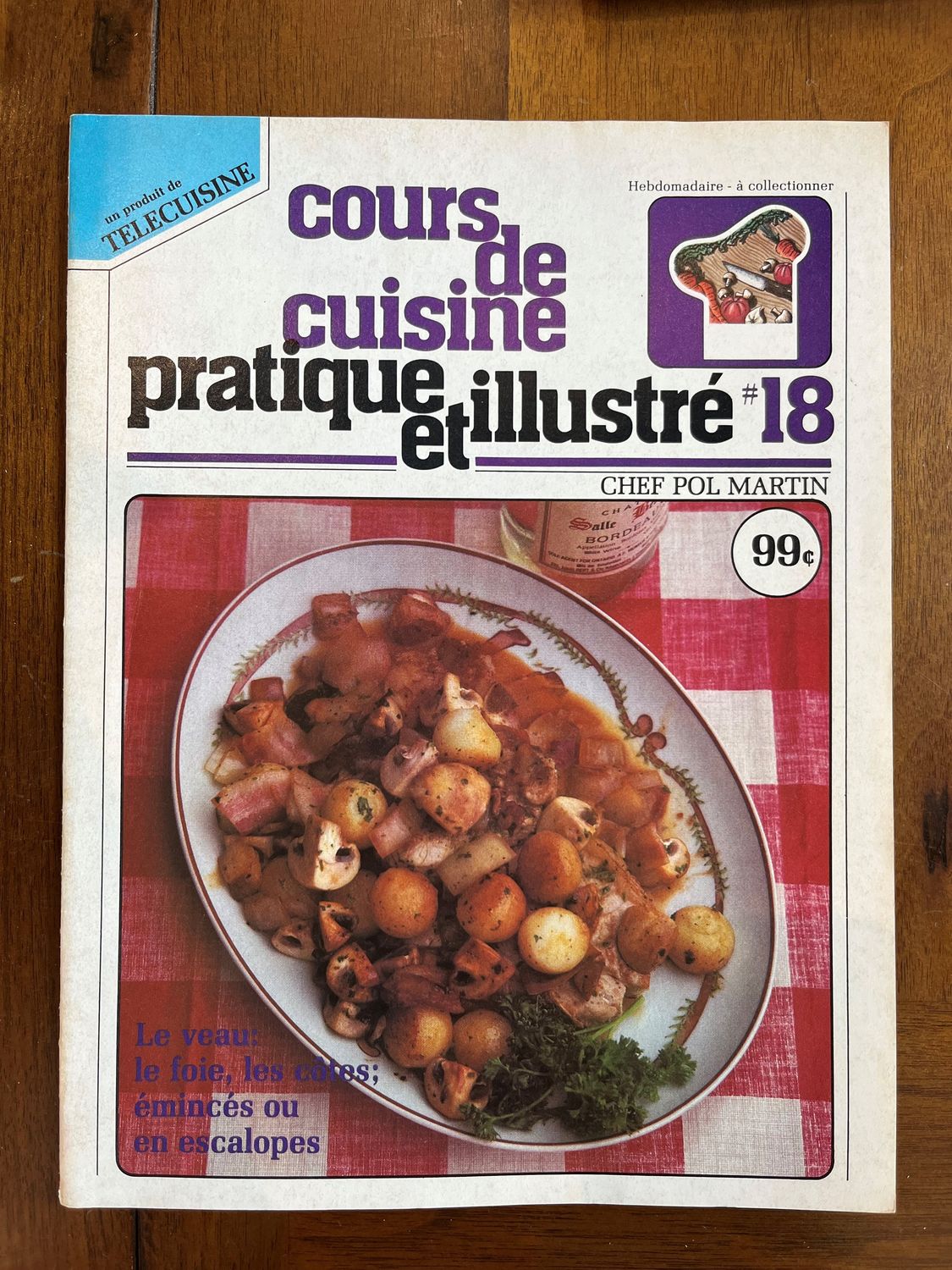 Livre d&#39;occasion - Cours de cuisine pratique et illustré - N.18 - Chef Pol Martin