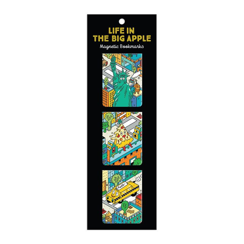 Life In The Big Apple Magnetic Bookmarks - Galison