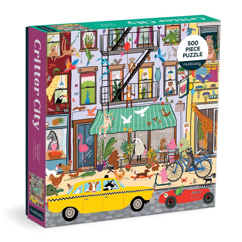 Critter City 500 piece puzzle - Galison