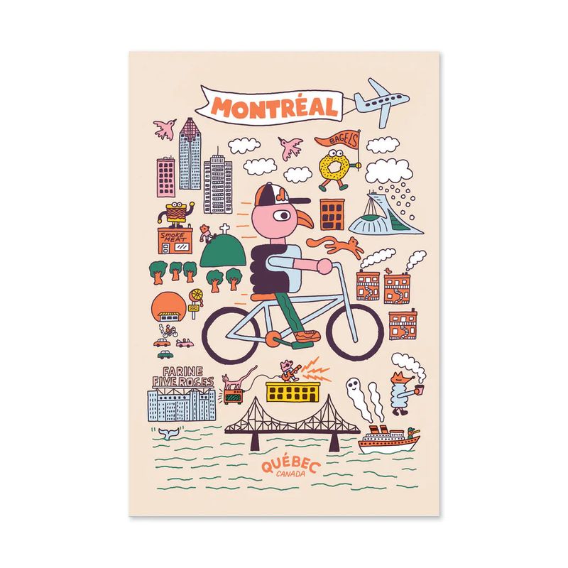 Affiche Montréal Tout-Terrain - Paperole, Benoit Tardif8 x 10